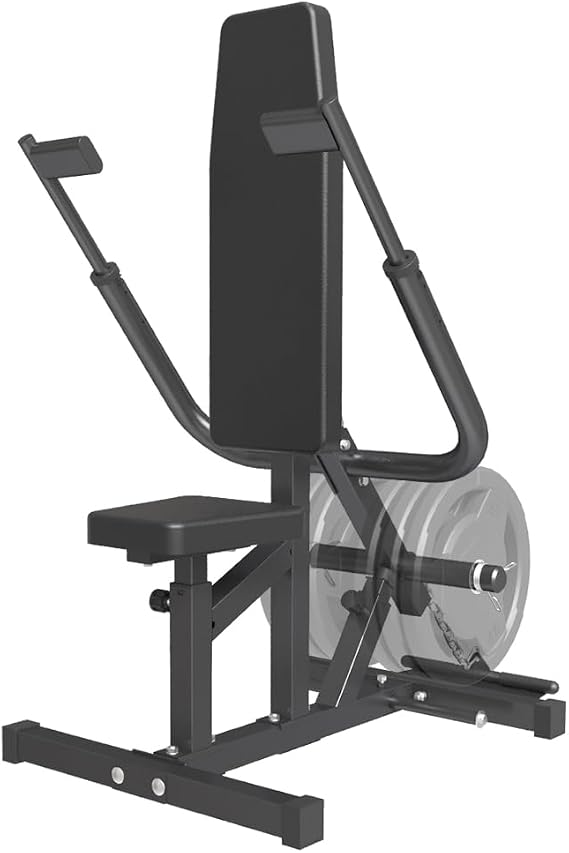 SPART Seated Dip Machine, Plate Loaded Tricep/Bicep Dip Press Machine with Cable Bar & Band Peg for Biceps Chest Training, Upper Body Push Workout, Hold up to 440LBS