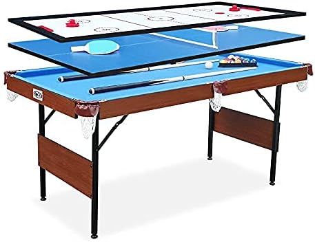 RACK Crucis 5.5-Foot Folding Billiard/Pool Table Portable, Space-Saving & Foldable Design