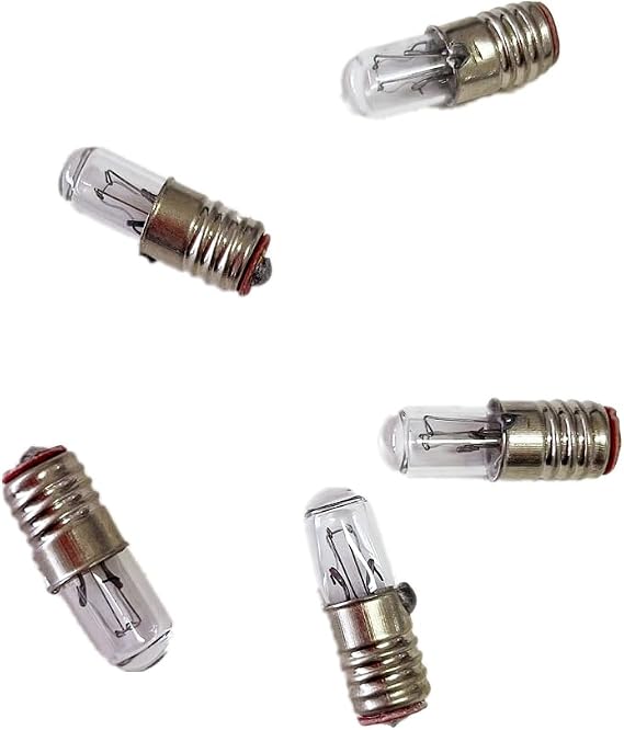 5PCS E5 6.3v Micro Mini Indicator E5 1.5V 2.5V Indicator Light Bulb E5 12V 24V Instrument Bulb,12V