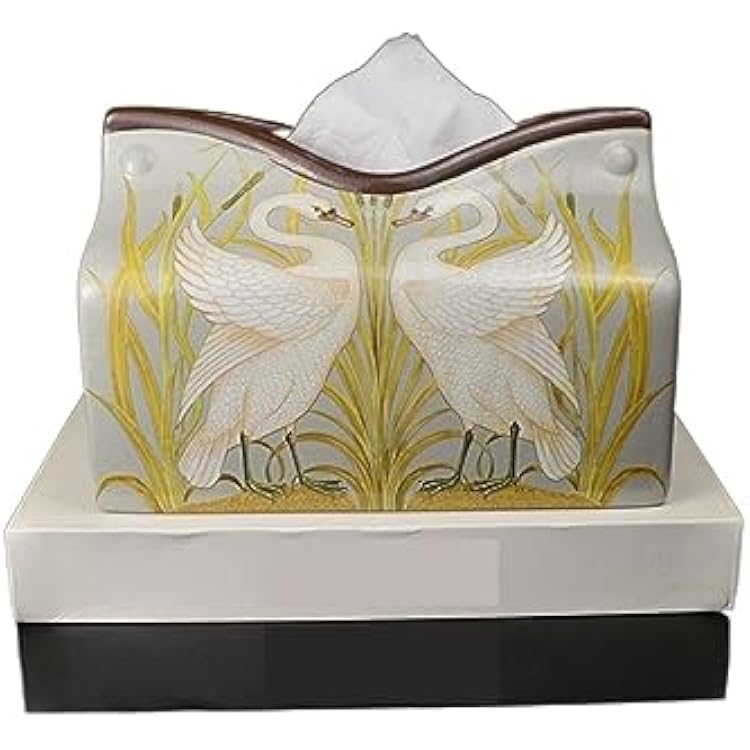 Tissue Box Cover Tissue Holder Dispenser Simple Tissue Box Case Retro Tissue Container Home Decoration Napkin Holder Desktop Paper Storage Box Pumping Box Tissue Holder Exquisite tissue box  Color :