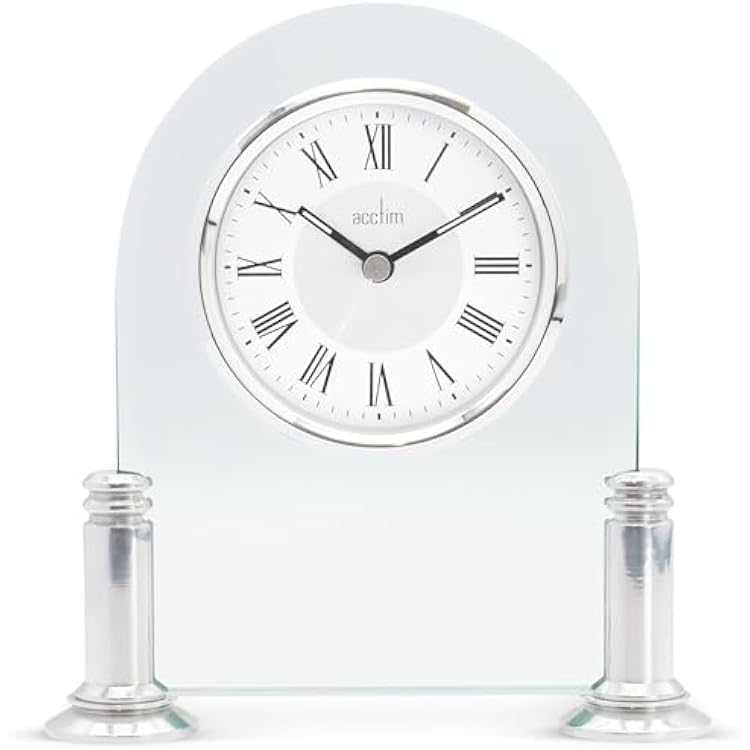 Acctim 36427 Bewdley Mantel Clock, SilverWhite