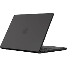 EooCoo Case Compatible for Macbook Pro 14 inch M5 A3434 M4 A3112 A3185 A3401 M3 A2918 A2992 M2 A2779 M1 A2442 Pro/Max with Touch ID, 2026 2025 2024-2021 Release, Matte Plastic Hard Shell, Matte Black