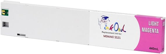 InkOwl Compatible Ink Cartridge Replacement for MIMAKI SS21 Printers SPC-0501LM (440mL, Light Magenta)