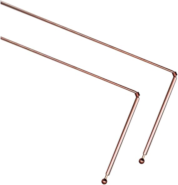 Nagoyuki Dowsing Rods - 99.9% Pure Copper 2PCS Divining Rods - for Ghost Huntings Tools,