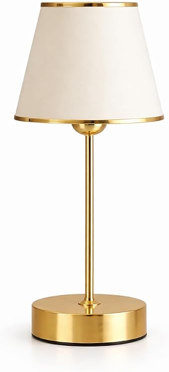 Elegant Gold Abajur Masa Lambası, E27 Duy, Modern Şık Tasarım, 37 cm Yükseklik, LED Uyumlu, Dekoratif Gece Lambası, Yatak Odası ve Salon için [Enerji Sınıfı A]