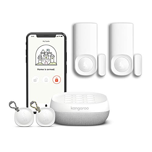 kangaroo Home Security System | 5-Piece Kit | Compatible with Alexa and Google Home | App-Based | Pet-Friendly | Reduces Insurance Premium