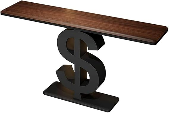 Modern Entryway Table, Console Tables for Entryway, Living Room, Foyer, Hallway(Black#D,100 * 30 * 80cm)