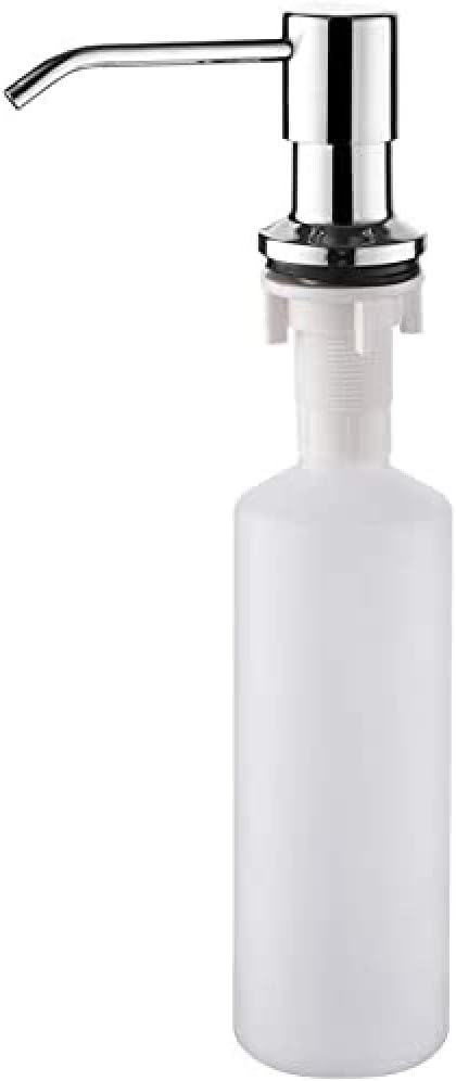 Ibergrif Liquid Soap Dispenser, Built-in Kitchen Detergent, Silver, 500 ml, M34027