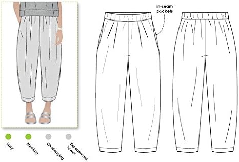 Style Arc Sewing Pattern - Ethel Designer Pant (Sizes 18-30)