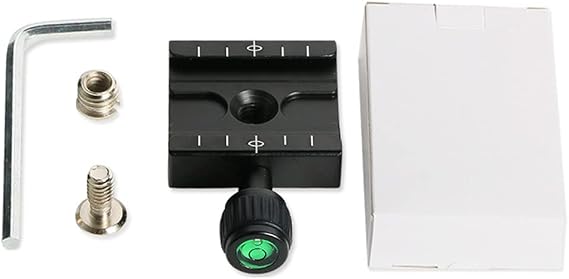 Aluminium Alloy 50mm Quick Release Plate QR Clamp Fits Arca-Swiss Standard for Tripod Ballhead Screw Knob Clamp Adapter
