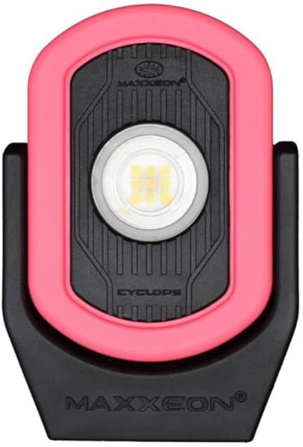 Maxxeon MXN00815 - WorkStar 815 CYCLOPS Rechargeable Work Light, 6' Drop Test, USB-C, Pink