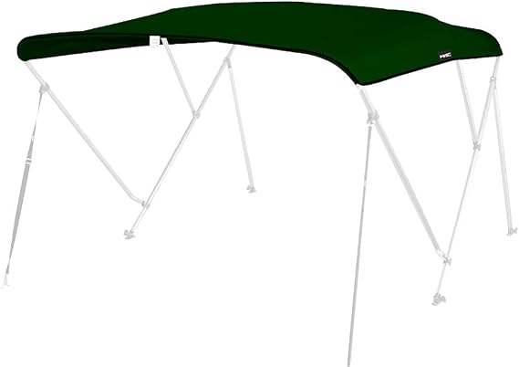 MSC 600D Canopy Canvas Replacement Without Poles (Forest Green, Fits 6'Lx54-60 W 3 Bow Bimini Top)
