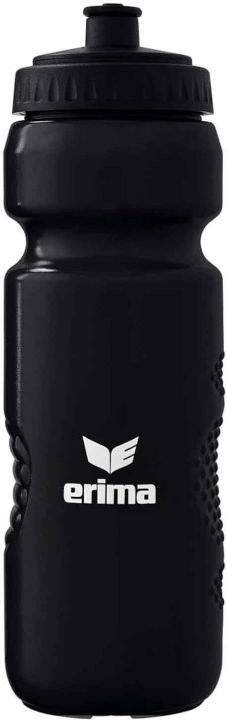 Erima Adults Team Equipment Water Bottle, Black, Standard