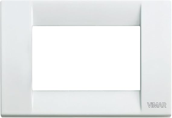 Vimar idea Series - Classic Plate 3 Module Metal White