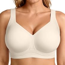 LetsJoli Bras for Women Supportive Wireless Push Up Bra Full Coverage No Underwire Seamless Plus Size for Older Women