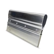 Aluminum Screen Printing Squeegee 70 Durometer Clear Polyurethane Blade & Ergonomic Aluminum Handle Medium Hardness, Durable, Sharp Edge Silk Screen Squeegee by Screen Print Direct (6 inch)