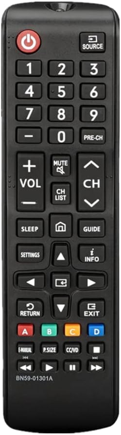 AWO BN59-01301A Replacement Universal Remote Control for Samsung LED QLED UHD SUHD HDR LCD HDTV 4K 3D Smart TVs Not Included Batteries