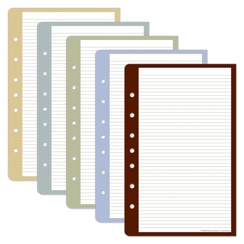 FranklinCovey - Color Lined Pages for Ring-Bound FranklinCovey Planners | Expansion Wide Lined Pages with 5 Colors Classic, 50 Sheets