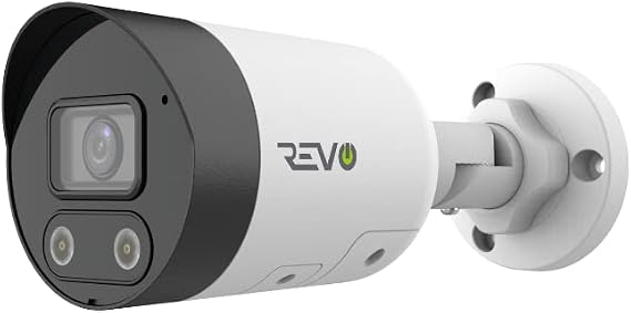 REVO America Ultra True 4K HD Smart Active Deterrence Bullet Security Camera