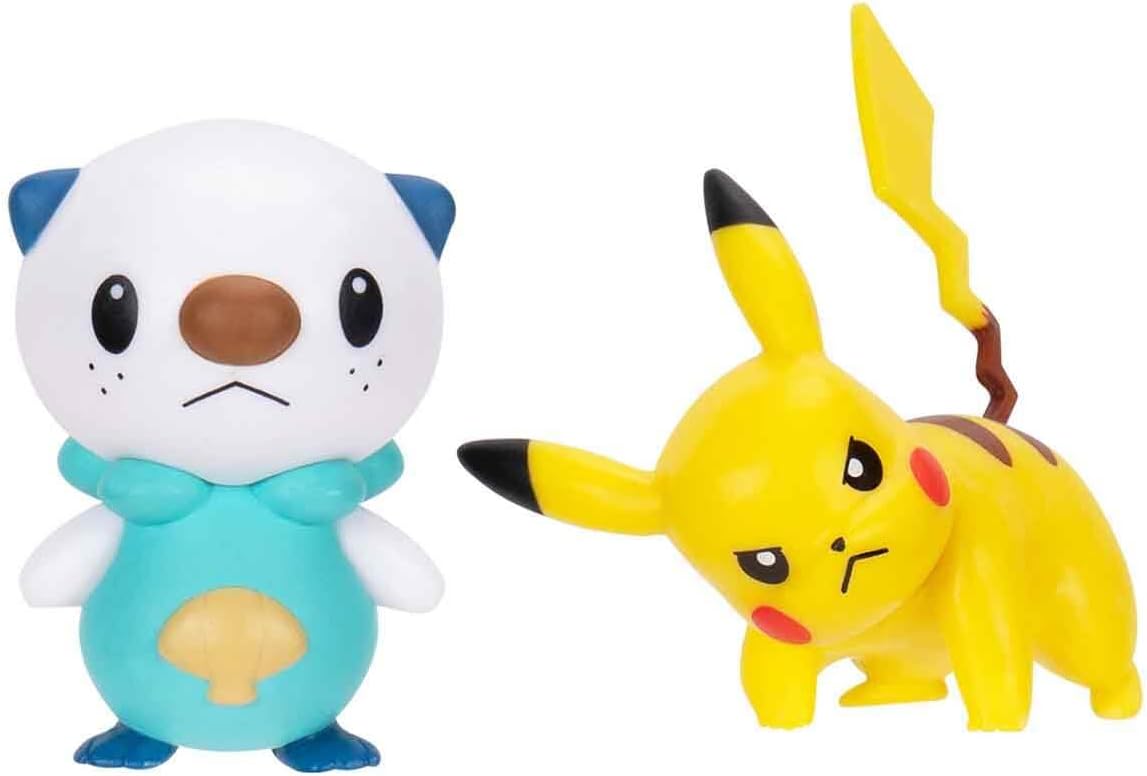 Pokemon Battle 2 Figure Set Pikachu & Oshawott