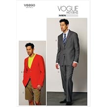 Vogue Patterns V8890 Men's Jacket/Shorts and Pants Sewing Template, Size MXX (40-42-44-46)