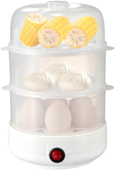 Villsure Electric Egg Boiler: Cooks 7 eggs in minutes! Auto shut-off & dry-burn protection. Adjustable doneness (soft/medium/hard). Non-stick heating plate, easy cleaning. Compact space-saver.