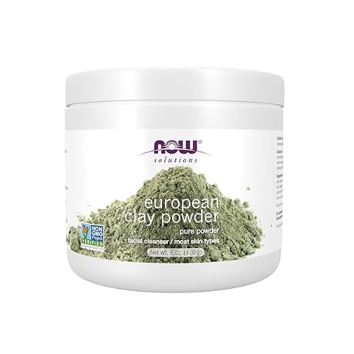 NOW Solutions, European Clay Powder, Pure Powder for a Detox Facial Cleansing Mask, 6-Ounce