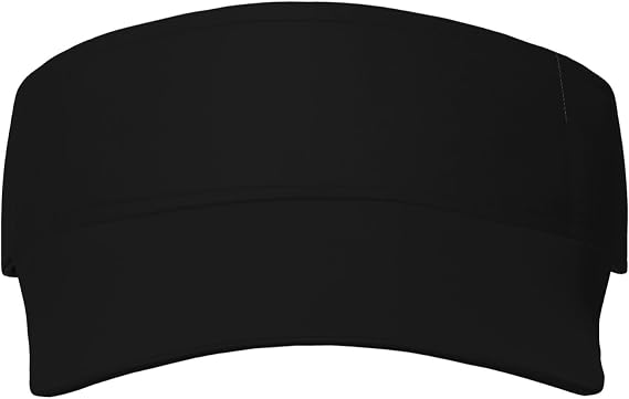 Black Sun Visor Hats for Women Men Sport Empty Top Baseball Cap Adjustable Cotton Caps for Ball Baseball Tennis Golf