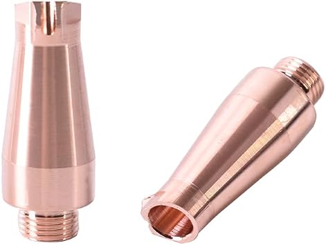 Startnow 5PCS/Lot Laser Cutting Nozzle for HANWEI Handheld Welding Machine Wire-Feed Laser Nozzle Hand-held Copper Welding Nozzles (HW-E(Wire Feed), 5PCS/Lot)