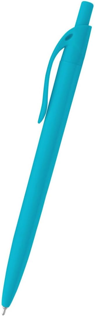 Sleek Write Rubberized Pen Add Custom Text Name Or Personalized Image $0.85 Each - Sold in Pack of 250 - LIGHT BLUE