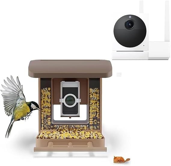Wyze Cam Outdoor Starter Bundle v2 (1 Camera + Base Station) + Bird Feeder Camera Case Bundle