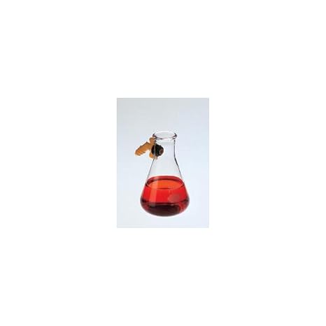 Kimble Chase KIMAX 27065-2000 Borosilicate Glass Filtering Flasks with Detachable Plastic Sidearm and Capacity Scale, Heavy Wall, 2000 ml Capacity
