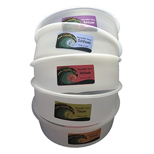Sieves Stackable 12 Set of 5 Plankton Collector 5pc 55,75,100,200,400um