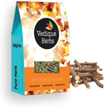 Organic Licorice Root - 250g (8.8oz) | Raw, Crude, Dried | T-Cut | Premium Grade