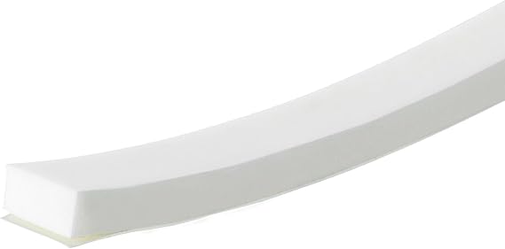 MD Building Foam Window Seal, Medium Gaps, White, 1/4in x 1/2in x 17ft