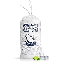 FireKylin Ice Bags 5lb with Drawstring,100 Pack Plastic Ice Bags for Ice Storage
