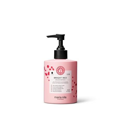 Maria Nila Color Refresh Bright Red Hair Mask, Adds Vibrant Red Tones