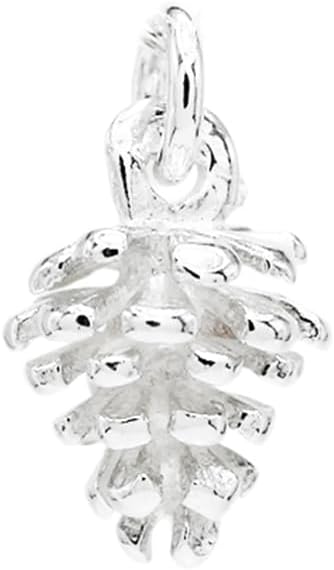 925 Sterling Silver Pinecone Charm Pendant