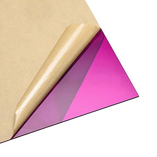 uxcell Purple Clear Cast Acrylic Sheet,12 x 12,3mm Thick,Plastic PMMA Acrylic Board for Signs Display Projects,Craft
