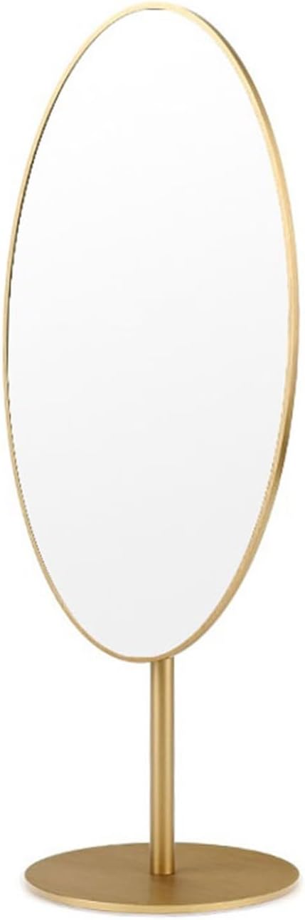 ZYYASHSV Vanity Makeup Mirror Desktop Jewelry Store Mirror Props Light Luxury Makeup Mirror Optical Shop Gold Shop Try on Mirror Table Desk Vanity Makeup Mirror