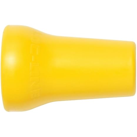 Loc-Line Acid Resistant Coolant Hose Component, Yellow Polyester, Round Nozzle, 1/2" Diameter, 1/2" Hose ID (Pack of 4)