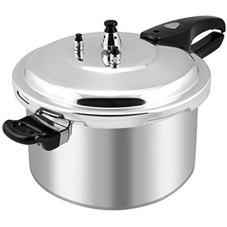 Barton 8QT Pressure Canner Release Valve Aluminum Canning Pot Cooker Pot Stove Top Instant Fast Cooking Pot Stewing Locking System 8 Quarts Canning and Stewing
