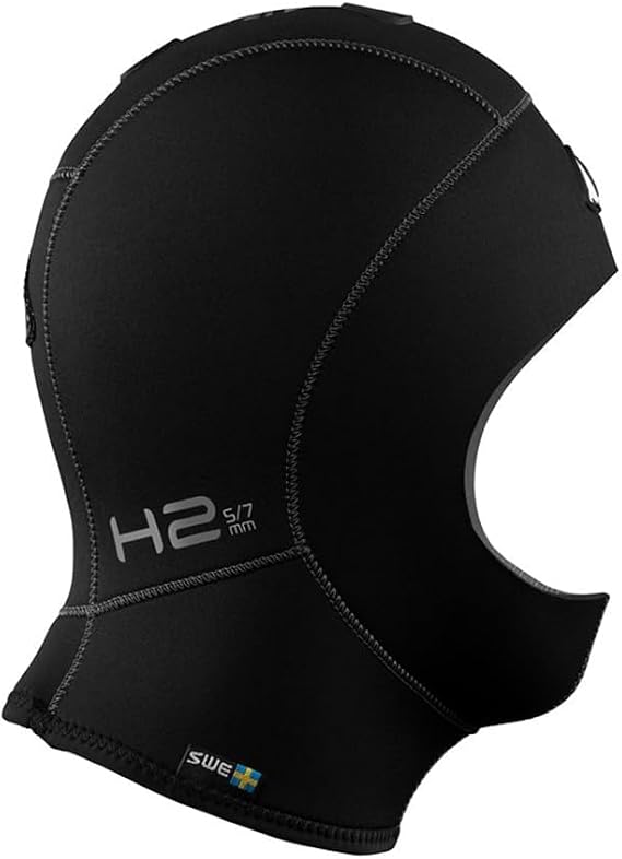 Waterproof H2 5/7mm Vented Diving Hood Without Bib