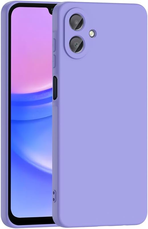 Coverzone Samsung Galaxy A07 İle Uyumlu Kılıf Z-Mara Lansman Vieri Tam Koruma Arka Kapak Kamera Koruma Çıkıntılı Pürüzsüz Yüzey Lila
