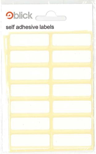 Blick White Sticker 12 mm x 38 mm 98 Stickers