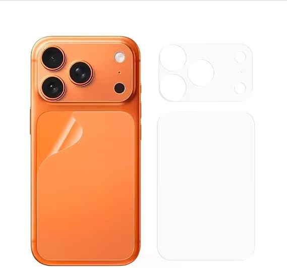 Apple iPhone 17 Pro Max İle Uyumlu Arka Mat TPU Yumuşak Lens Ve Arka Koruyucu