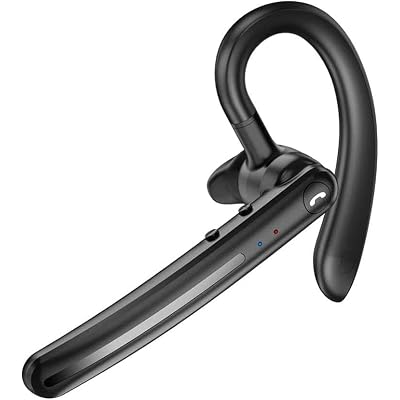 Wireless Earphone Ear-Hook Headphone Boom Mic Compatible with iPad mini 8.3 2021,2024, Handsfree Single Headset Over The Ear Earbud