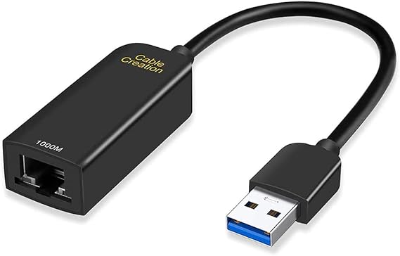 USB Ethernet Adapter for Switch, USB3.0 Gigabit Ethernet LAN Network Dongle 1Gbps USB Network Converter, CableCreation RJ45 to USB Internet Connection for Windows 11/10/Linux/Chrome OS Laptop