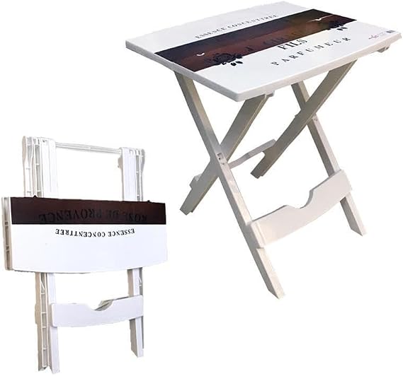 Çok Amaçlı Pratik Katlanır Plastik Masa 44x38 cm Katlanır Sehpa Portatif Piknik Masası Ders Masası