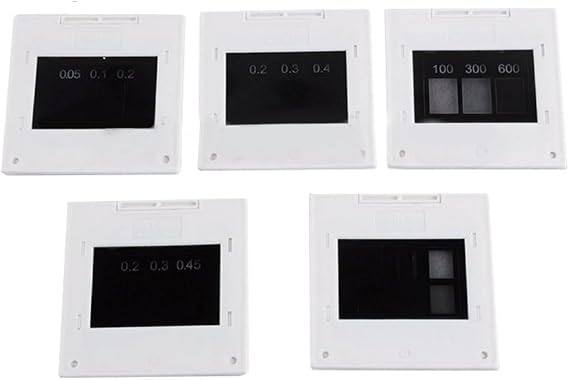 Diffraction Grating Set with Circular Single and Double Slit Patterns, Multiple Line Mesh and Geometric Apertures for Physics Optics Demonstration